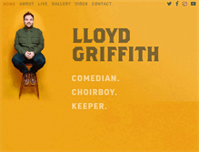 Tablet Screenshot of lloydgriffith.com